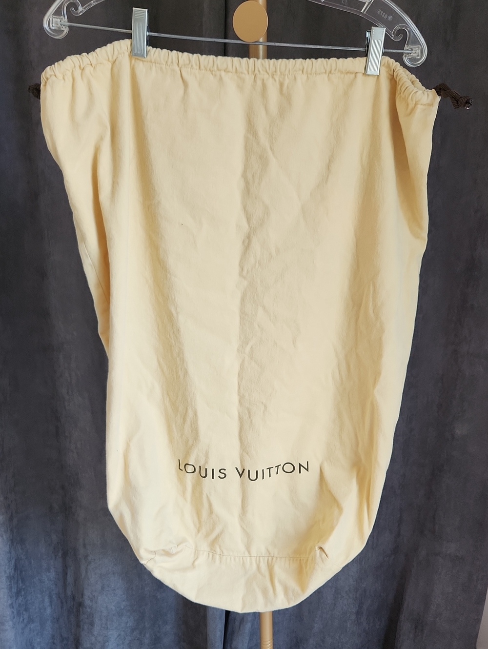 Louis Vuitton Yellow Cream Drawstring Dust Bag